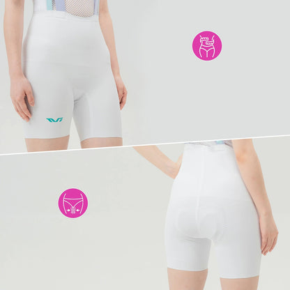Rockbros YDDK017-1 TVI Women's Cycling Shorts with Bib and Pad Size M - White_4
