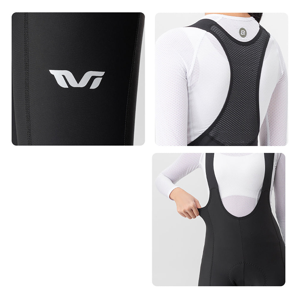 Rockbros YDCK005 TVI Women's Cycling Bib Shorts with Pad L - Black_12