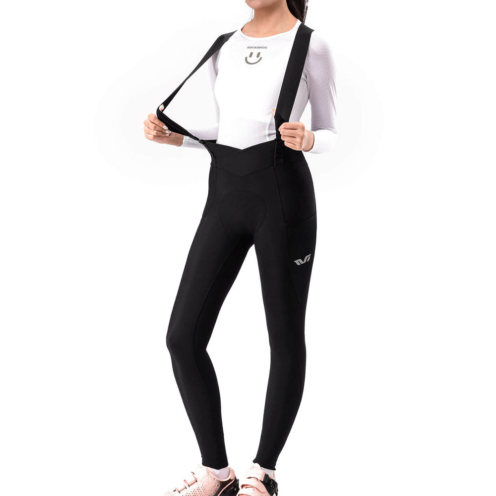 Rockbros YDCK006 TVI Women's Cycling Bib Shorts with Pad M - Black_1