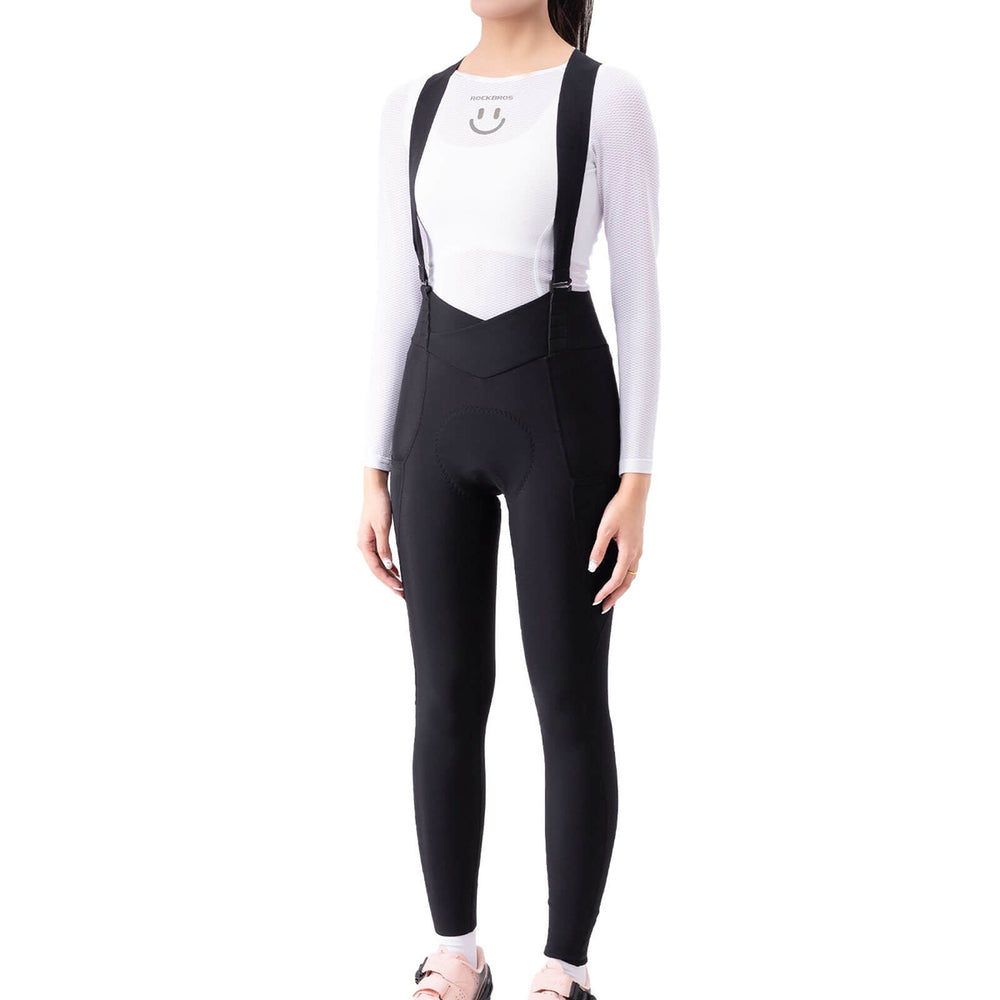 Rockbros YDCK006 TVI Women's Cycling Bib Shorts with Pad Size L - Black_3
