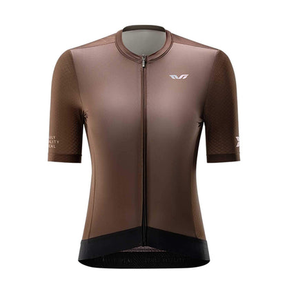 Rockbros 15110007003 TVI Women's Short Sleeve Cycling Jersey S - Brown_0