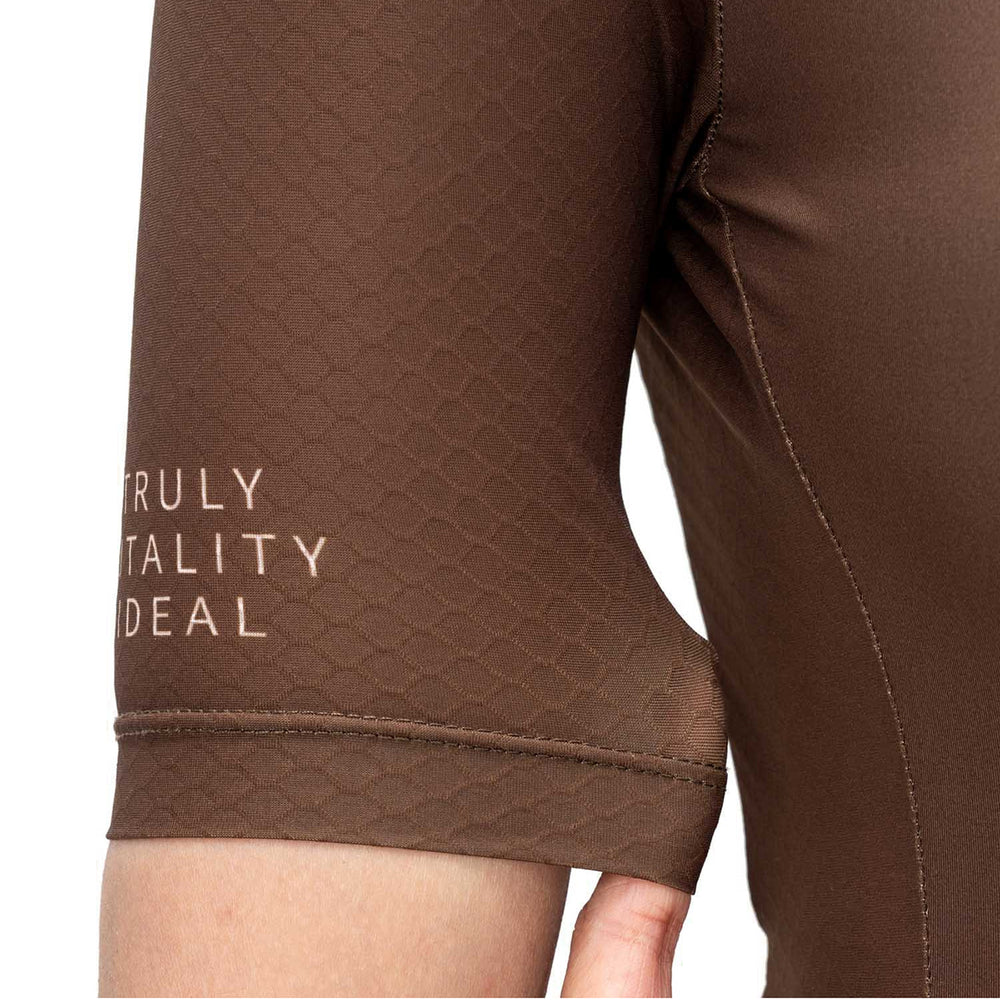 Rockbros 15110007003 TVI Women's Short Sleeve Cycling Jersey S - Brown_4