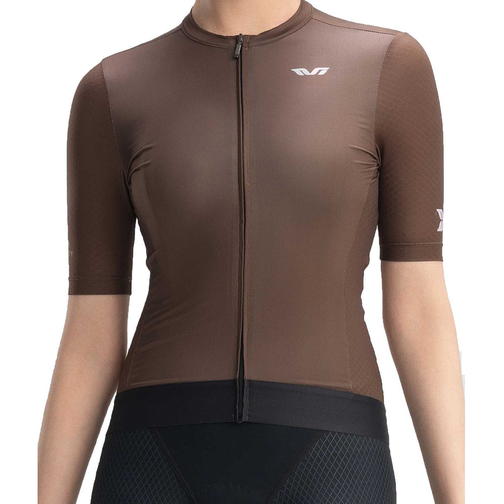 Rockbros 15110007004 TVI Women's Cycling Jersey Short Sleeve M - Brown_1