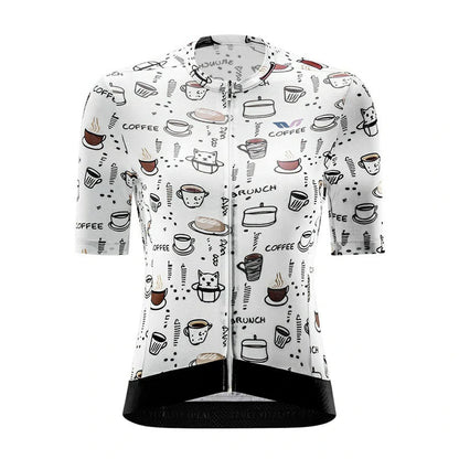 Rockbros 15110005003 Women's Short Sleeve Cycling Jersey S - White_1