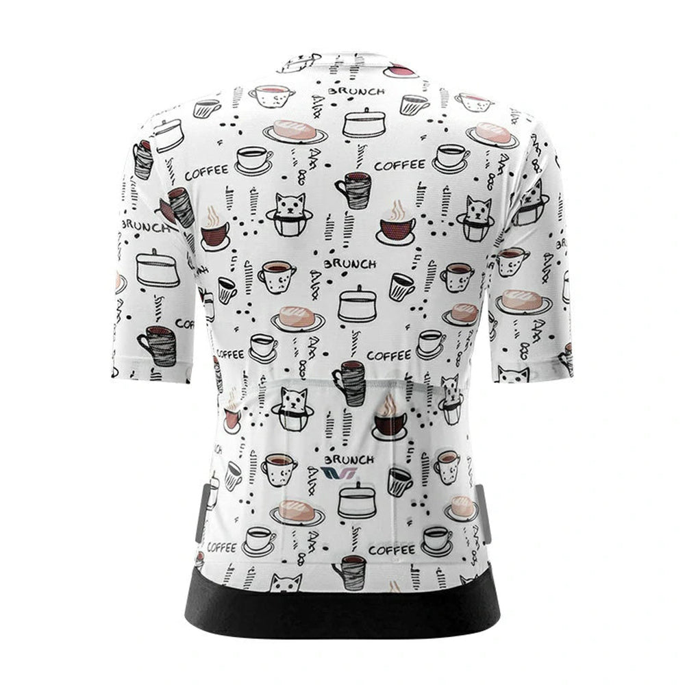 Rockbros 15110005003 Women's Short Sleeve Cycling Jersey S - White_2
