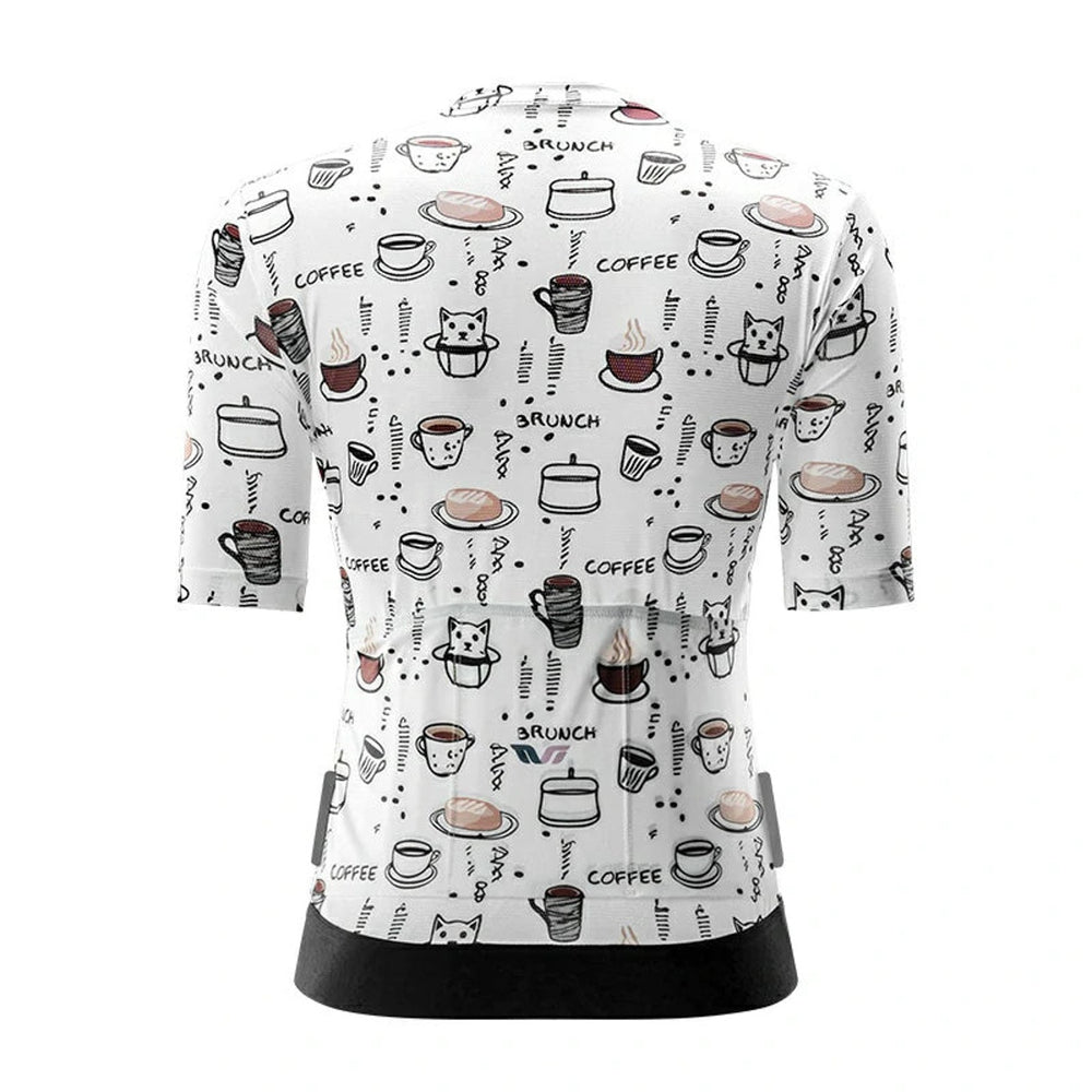 Rockbros 15110005004 Women's Short Sleeve Cycling Jersey M - White_2