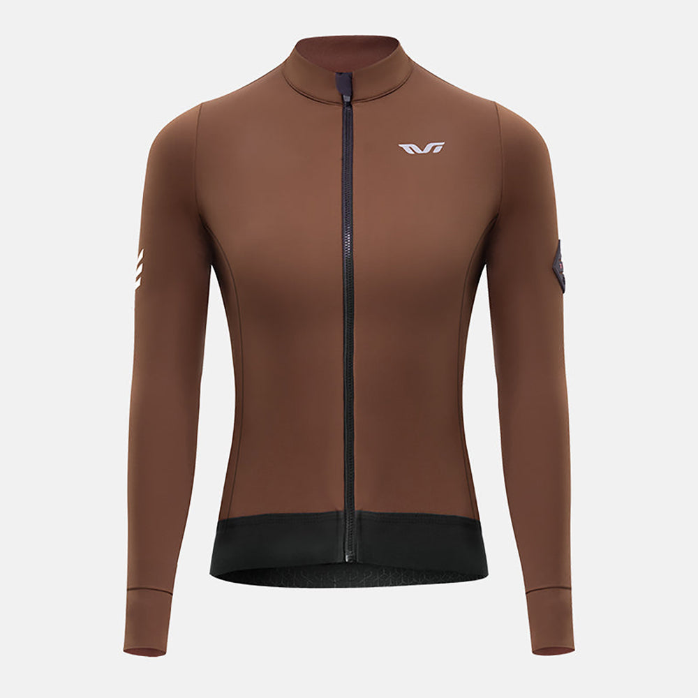Rockbros YDWT006 TVI women's cycling jersey insulated autumn/winter S - brown_1
