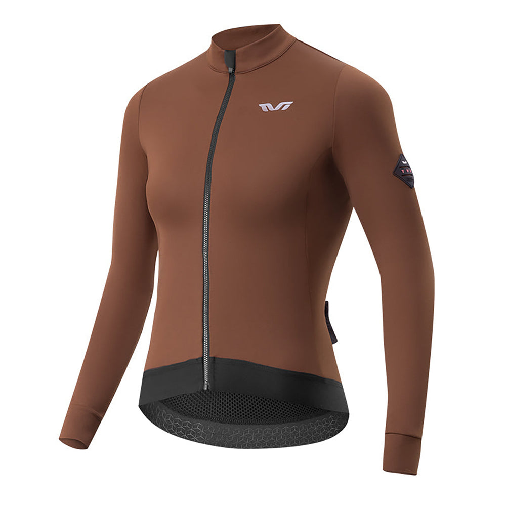 Rockbros YDWT006 TVI women's cycling jersey insulated autumn/winter M - brown_0