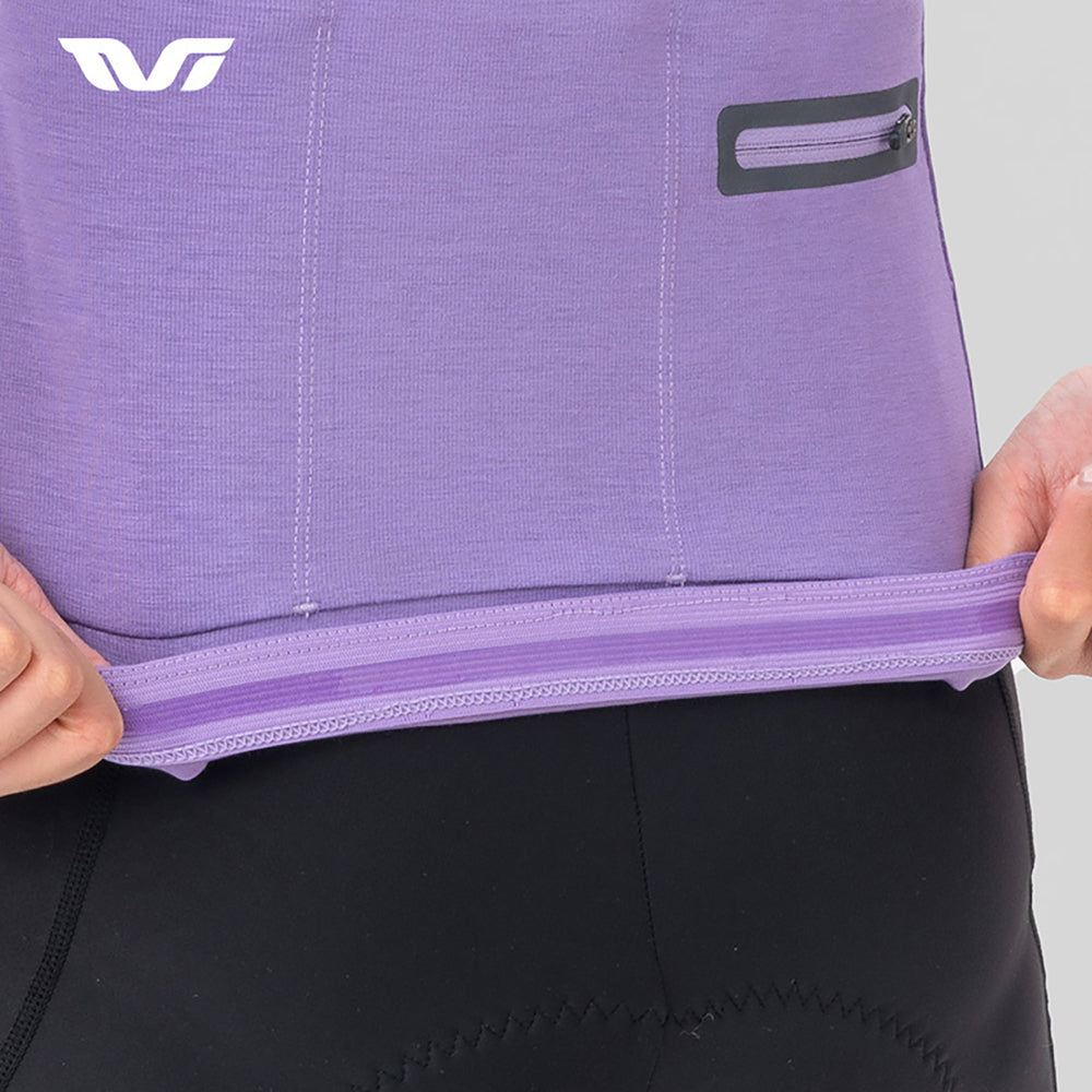 Rockbros YPW065 TVI Women's Long Sleeve Cycling Jersey Fall/Winter S - Purple_2