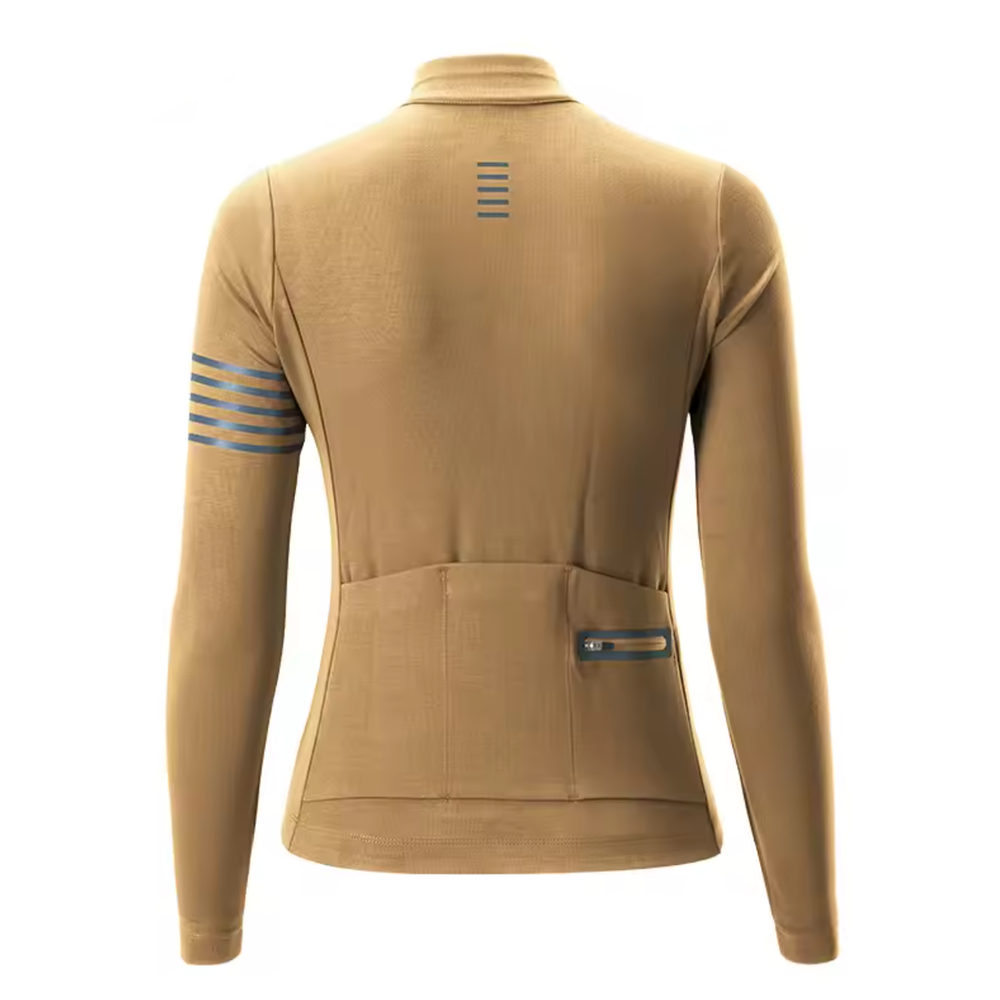 Rockbros YPW065 TVI Women's Long Sleeve Cycling Jersey Fall/Winter M - Yellow_1