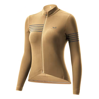 Rockbros YPW065 TVI Women's Long Sleeve Cycling Jersey Fall/Winter L - Yellow_0