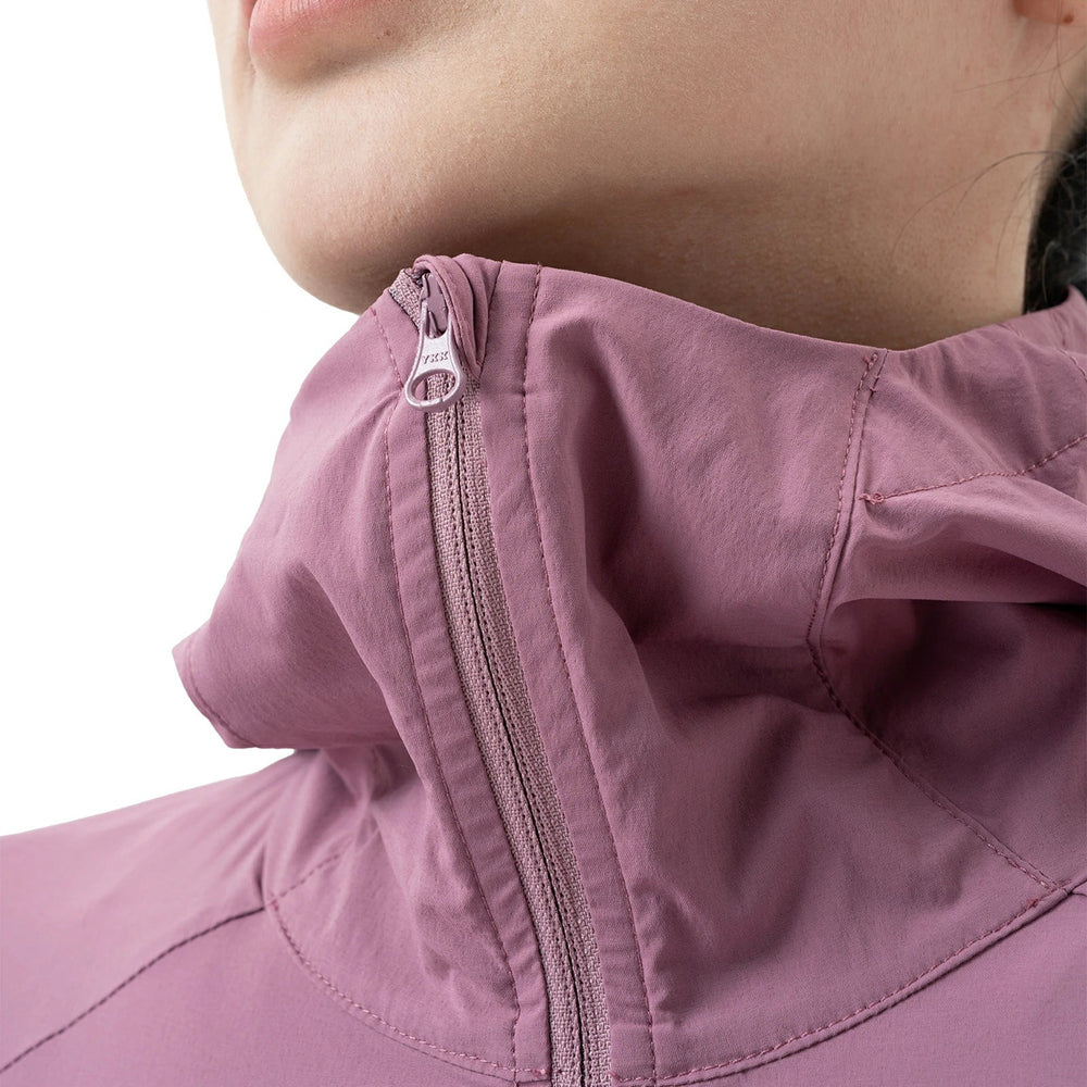 Rockbros YPW079 TVI Women's Cycling Jacket with Hood Size S - Pink_4