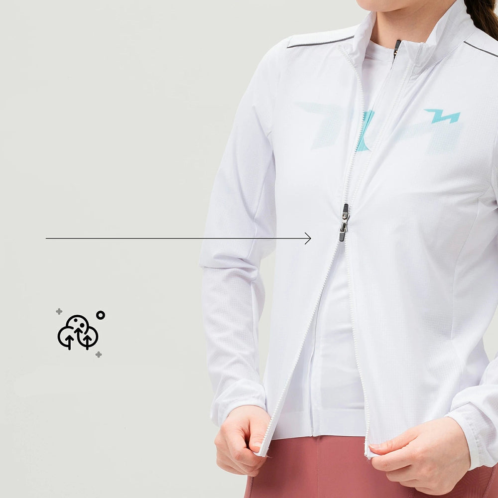 Rockbros YPW069 TVI S Women's Cycling Jacket - White_4