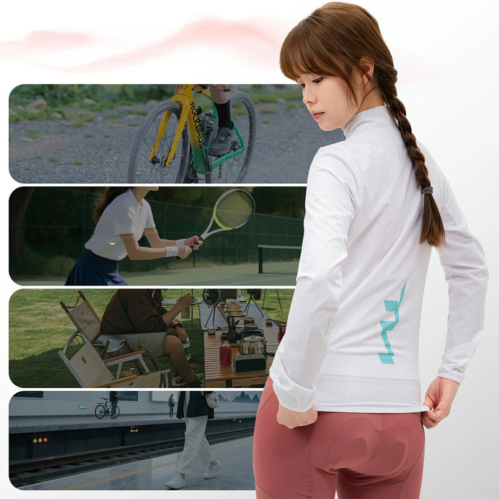 Rockbros YPW069 TVI S Women's Cycling Jacket - White_8