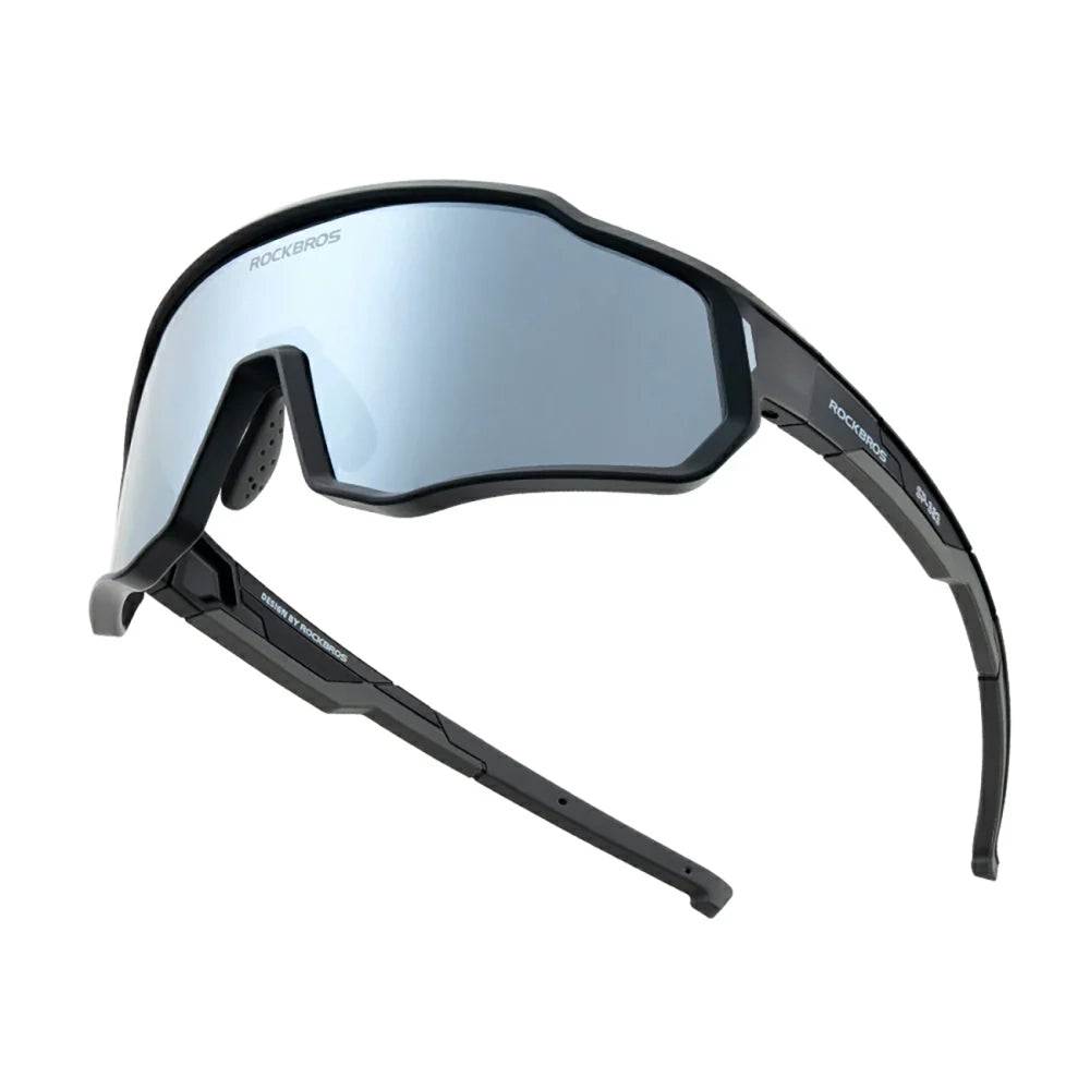 Rockbros SP383 Polarized Mirror Kids Cycling Glasses with UV400 Protection - Black_1