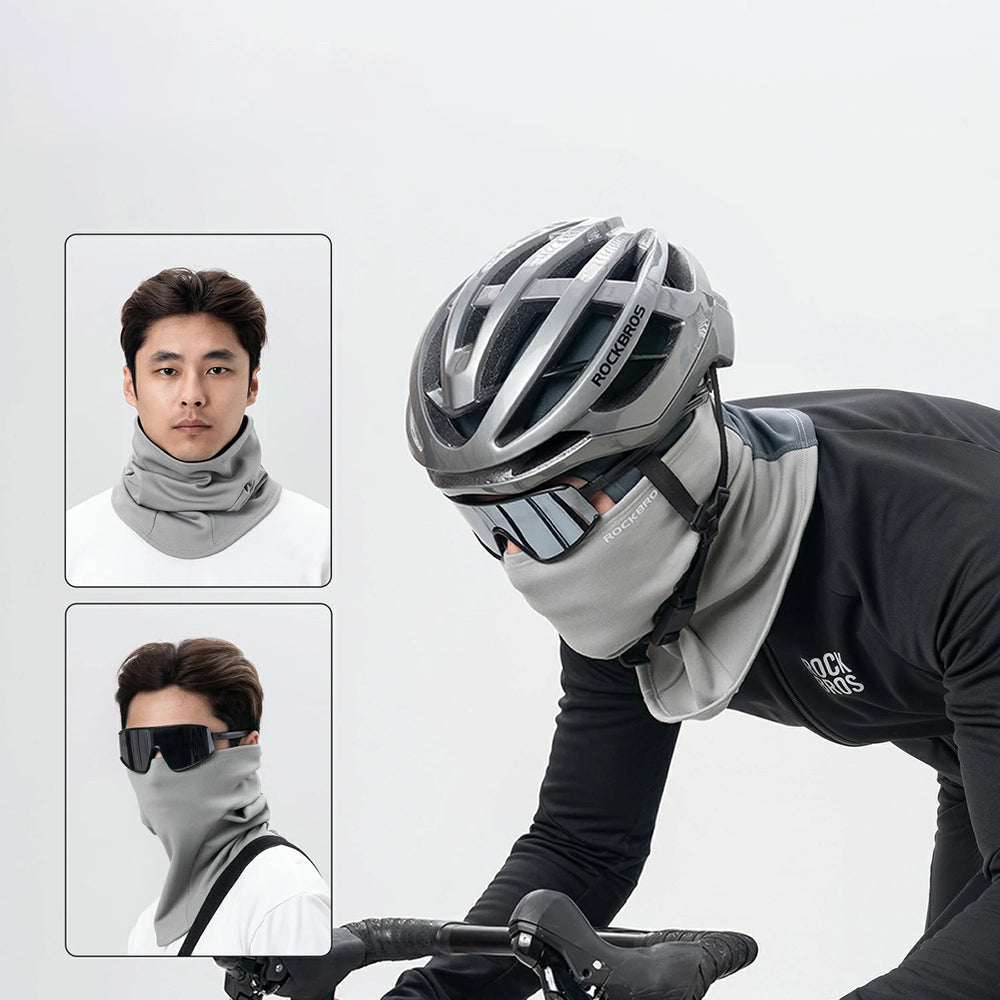 Rockbros LF25949 Elastic Velvet Balaclava - Gray_6