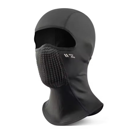 Rockbros LF25699 Fleece Bicycle Balaclava - Black_0
