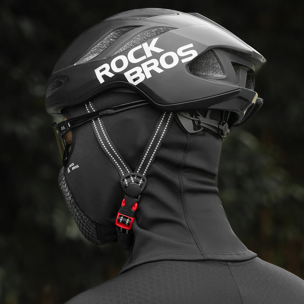 Rockbros LF25699 Fleece Bicycle Balaclava - Black_7