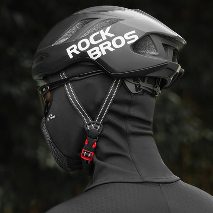 Rockbros LF25699 Fleece Bicycle Balaclava - Black_7