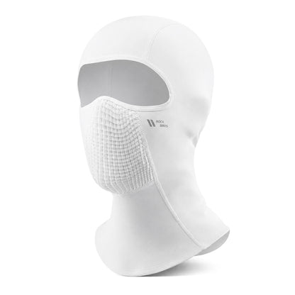 Rockbros LF25699 fleece cycling balaclava - white_0