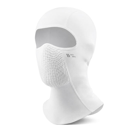 Rockbros LF25699 fleece cycling balaclava - white_0