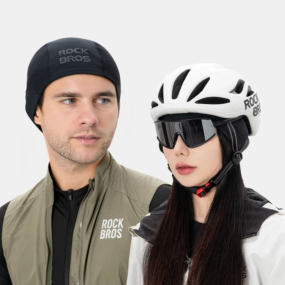 Rockbros LF25956 Seamless Knit Cycling Cap - Black_5