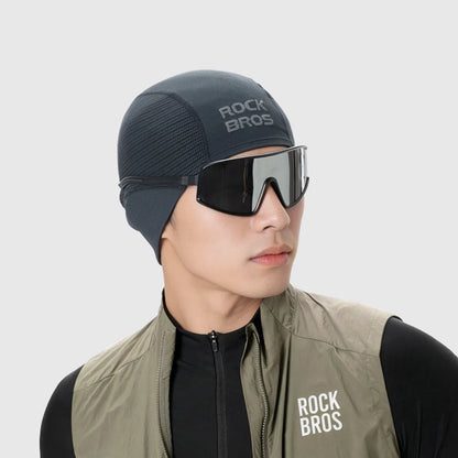 Rockbros LF25956 Seamless Knit Cycling Cap - Black_6