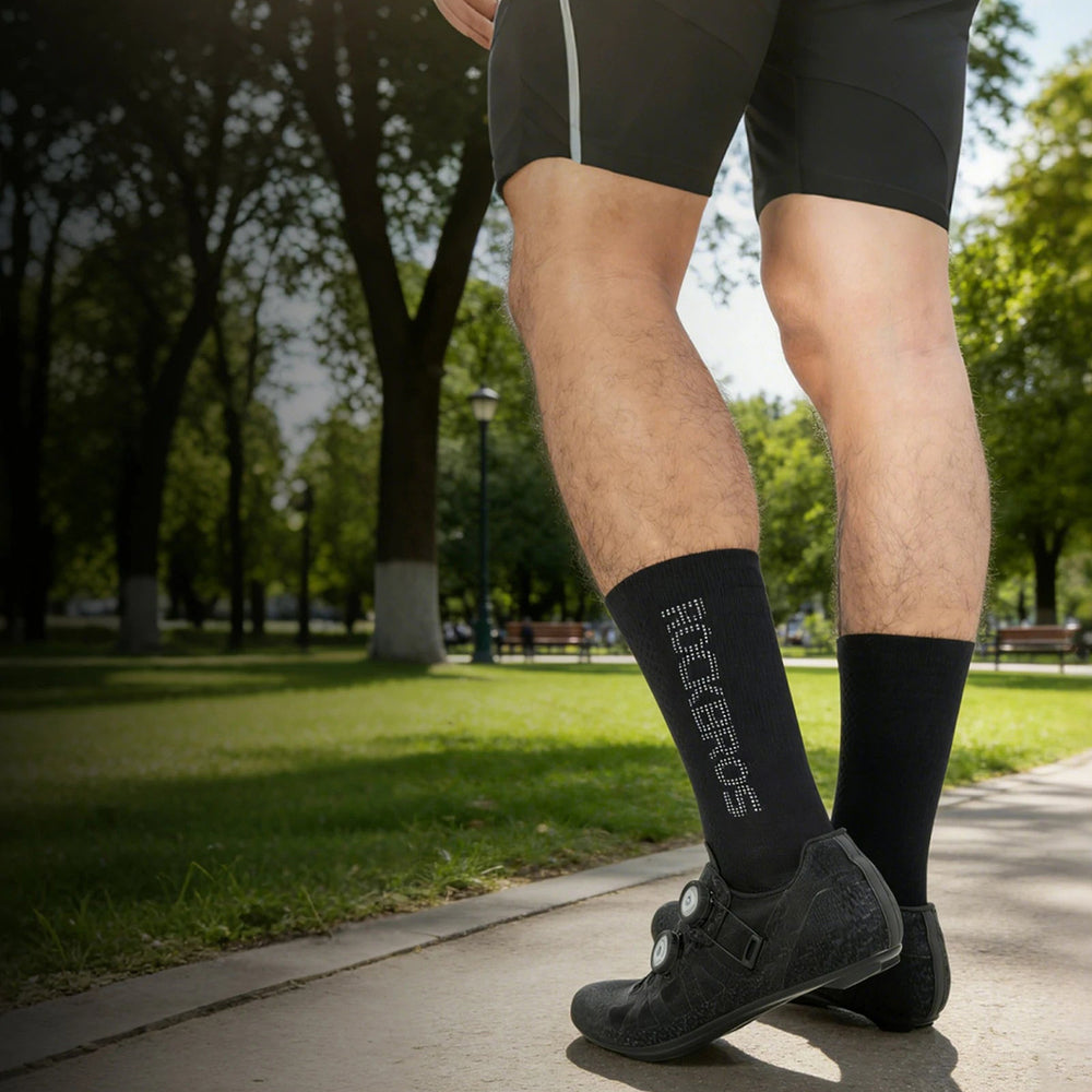 Rockbros 490067002 Reflective Cycling Socks S - Black_2