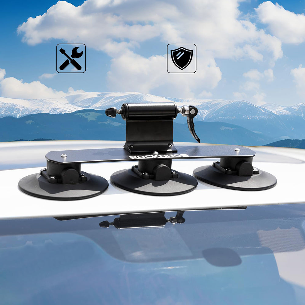 Rockbros XP1001 Roof Rack with Suction Cups for 1 Bike - Black_1
