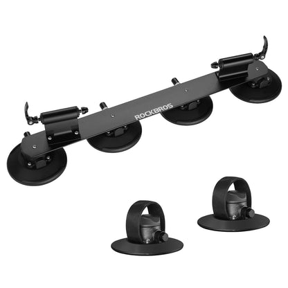 Rockbros XP1002 Suction Cup Roof Rack for 2 Bikes - Black_0