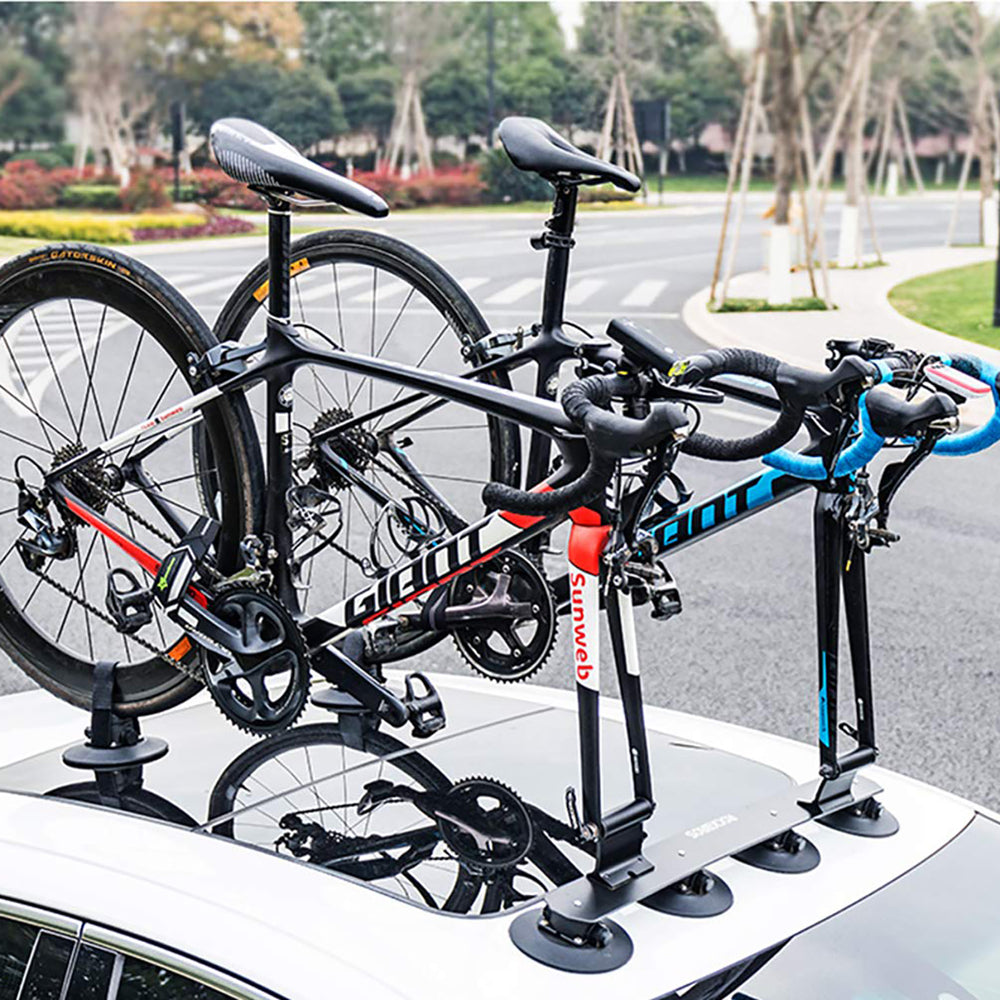 Rockbros XP1002 Suction Cup Roof Rack for 2 Bikes - Black_1