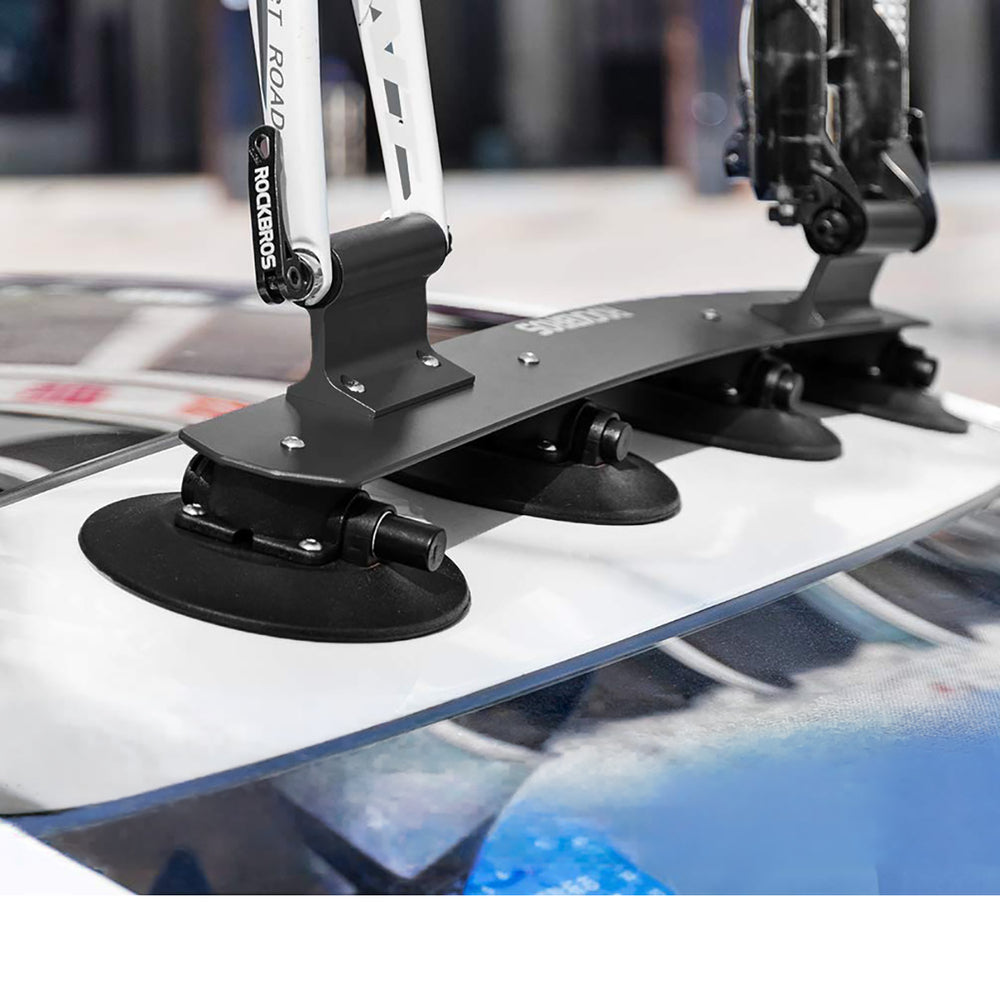 Rockbros XP1002 Suction Cup Roof Rack for 2 Bikes - Black_5