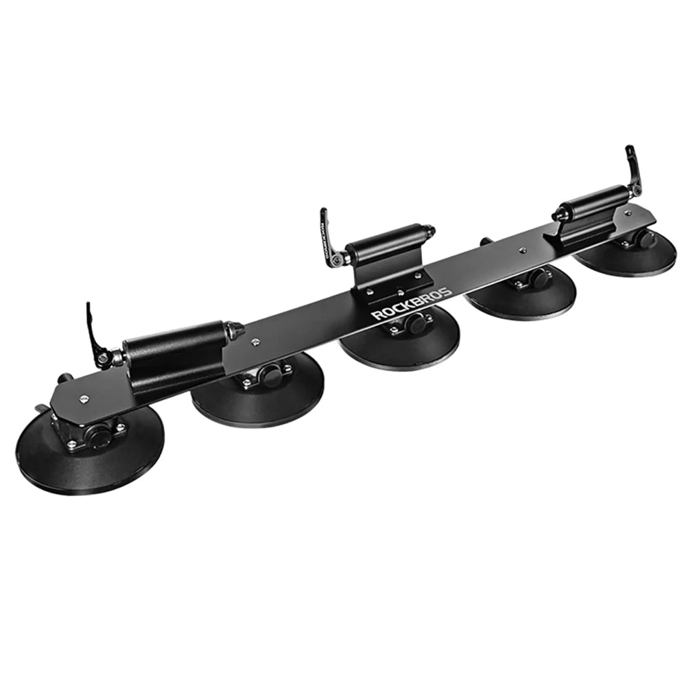 Rockbros XP1003 Suction Cup Roof Rack for 3 Bikes - Black_0