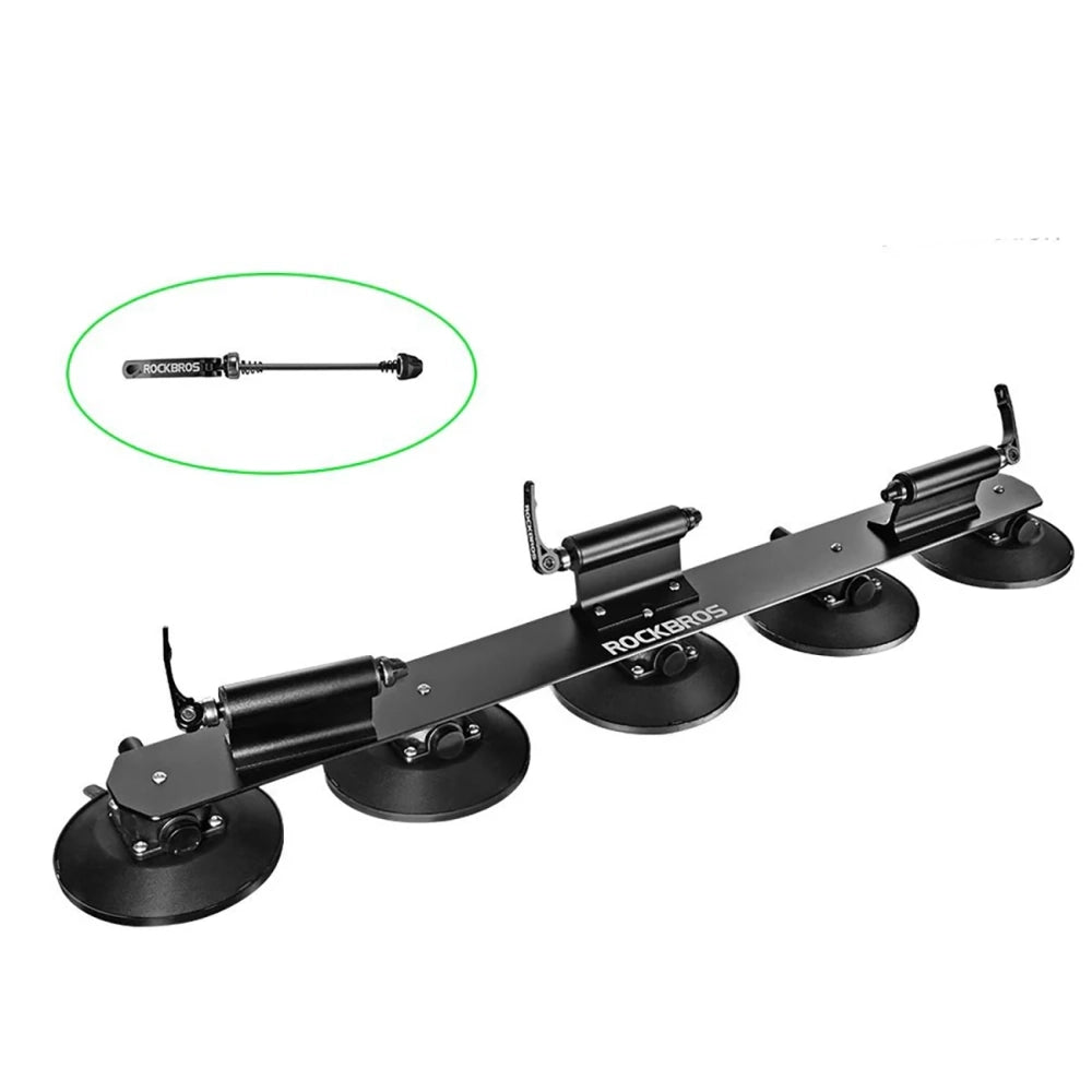 Rockbros XP1003 Suction Cup Roof Rack for 3 Bikes - Black_3