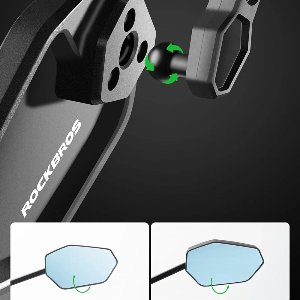Rockbros F-253W Anti-Glare Carbon Fiber Arm Bicycle Mirror - Right_3