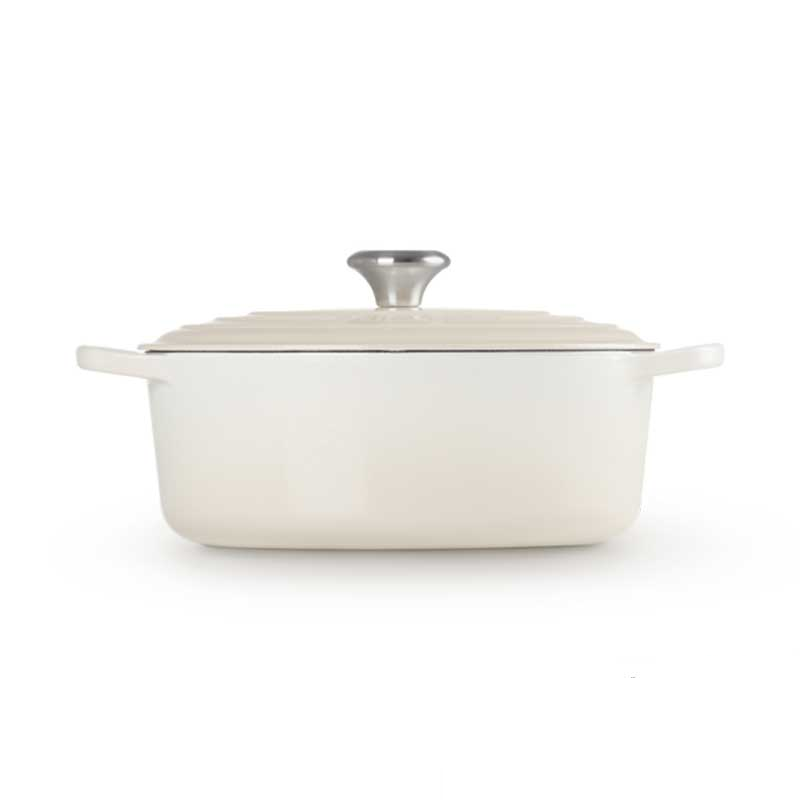 Le Creuset Signature Roaster Oval 31cm Meringue / Versatilidade e Estilo em Cozinha