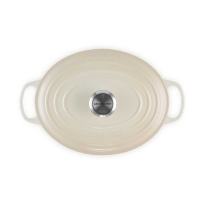 Le Creuset Signature Roaster Oval 31cm Meringue / Versatilidade e Estilo em Cozinha