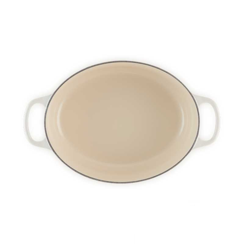 Le Creuset Signature Roaster Oval 31cm Meringue / Versatilidade e Estilo em Cozinha