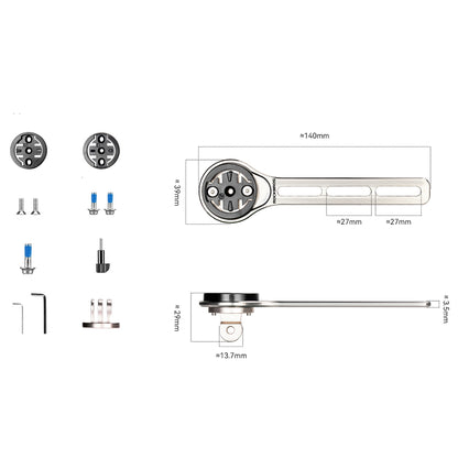 Rockbros FK-307T Titanium Alloy Bike Computer Mount - Titanium_1
