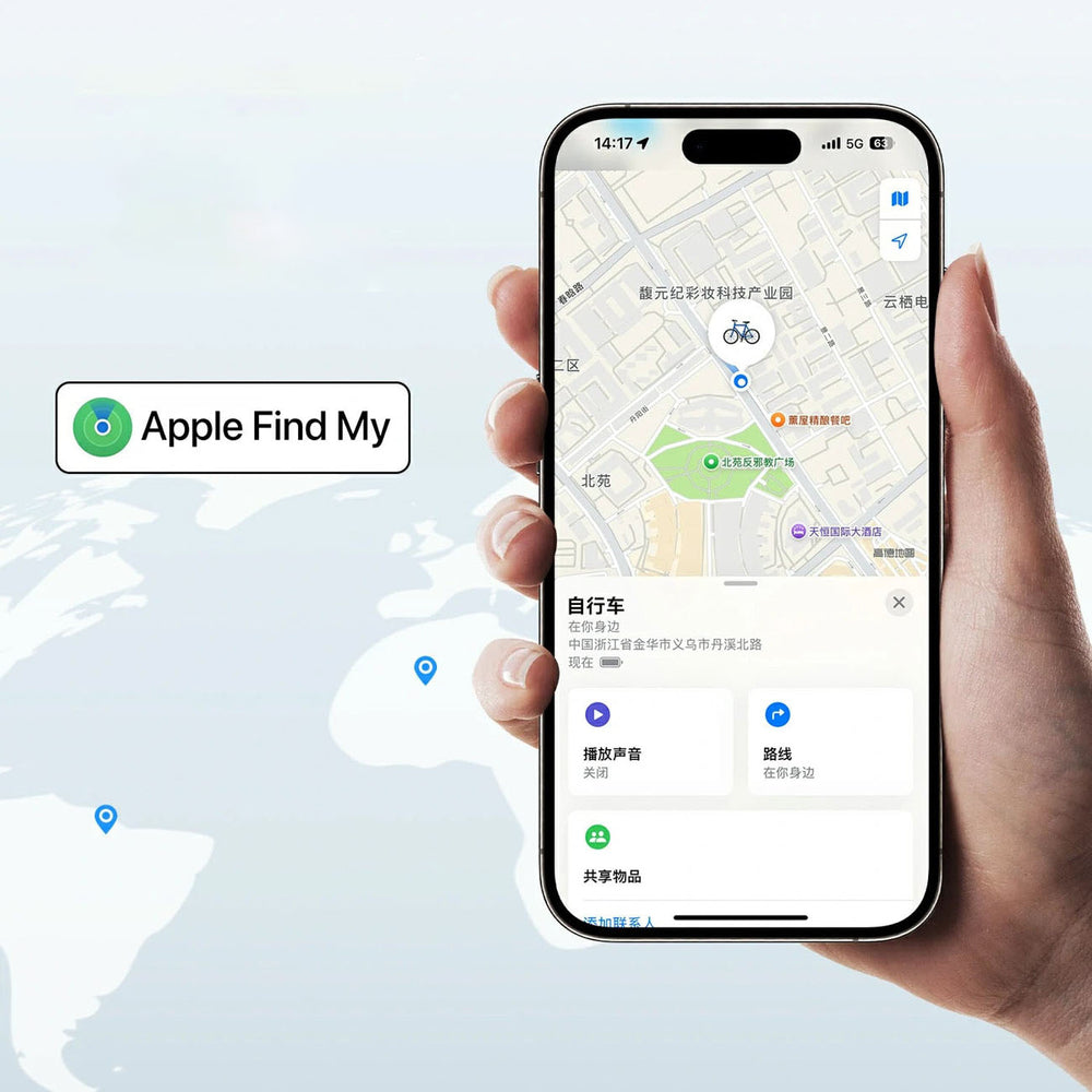 Rockbros RT1W Apple Find My Bluetooth Locator - Black_2