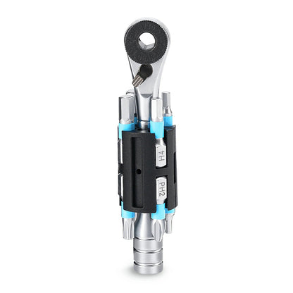 Rockbros TG-8601 Bicycle Multitool S2 Ratchet Cylindrical Housing - Black_0