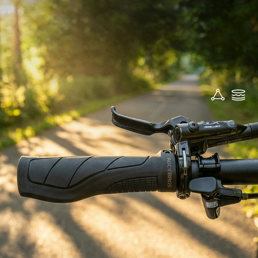 Rockbros G326PL Bicycle Grips - Black_1