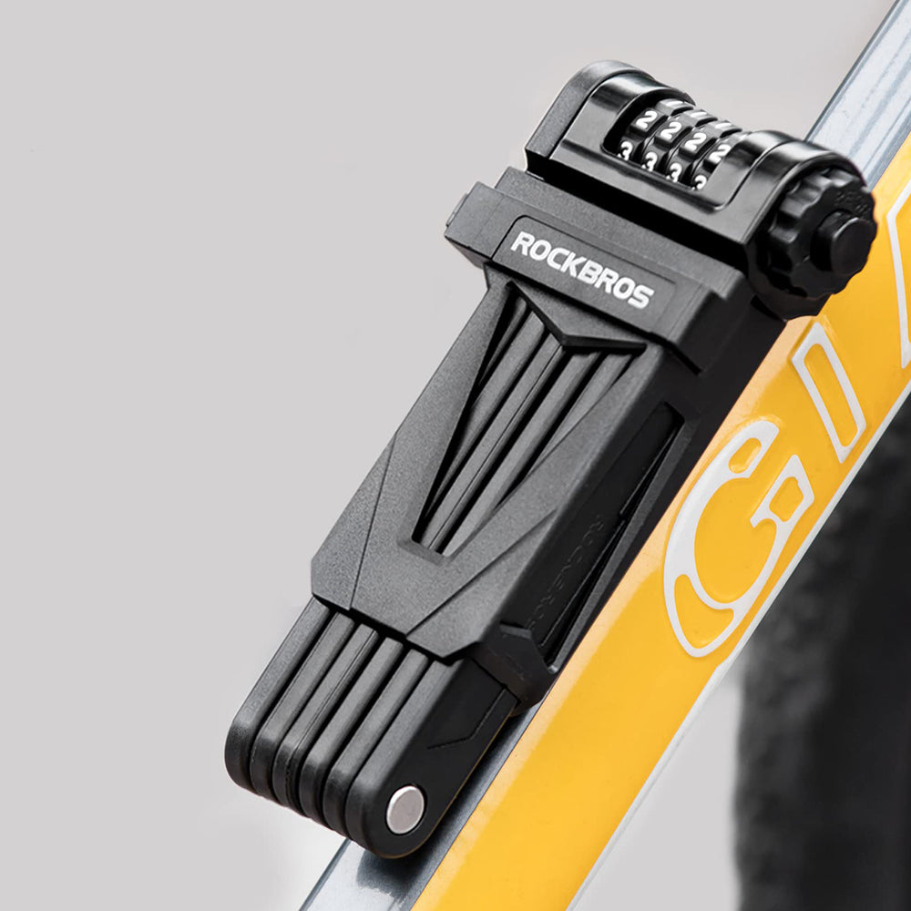 Rockbros LFCXR0085 Folding Bike Lock with Combination - Black_1