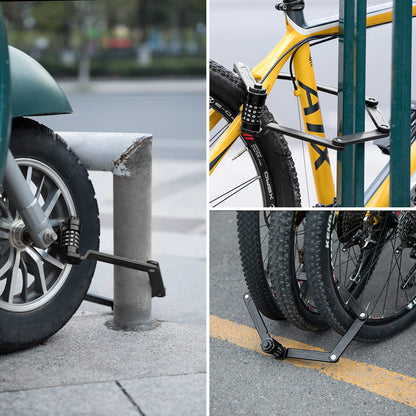 Rockbros LFCXR0085 Folding Bike Lock with Combination - Black_3
