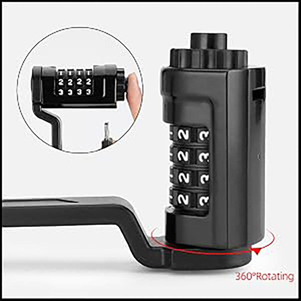 Rockbros LFCXR0085 Folding Bike Lock with Combination - Black_5