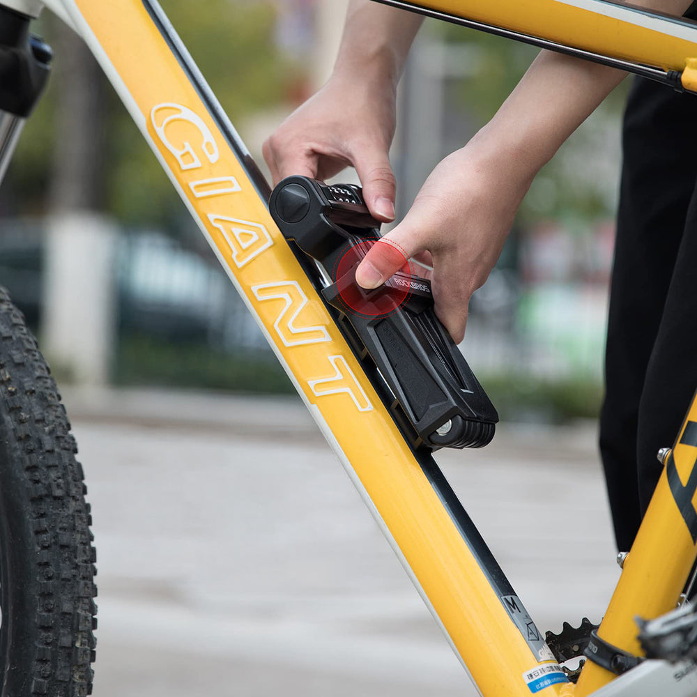 Rockbros LFCXR0085 Folding Bike Lock with Combination - Black_6