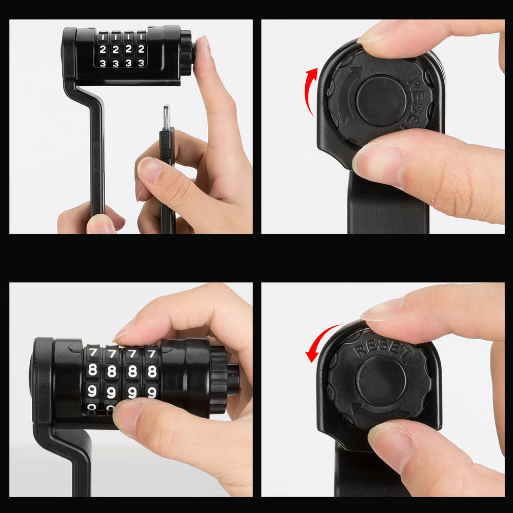 Rockbros LFCXR0085 Folding Bike Lock with Combination - Black_7
