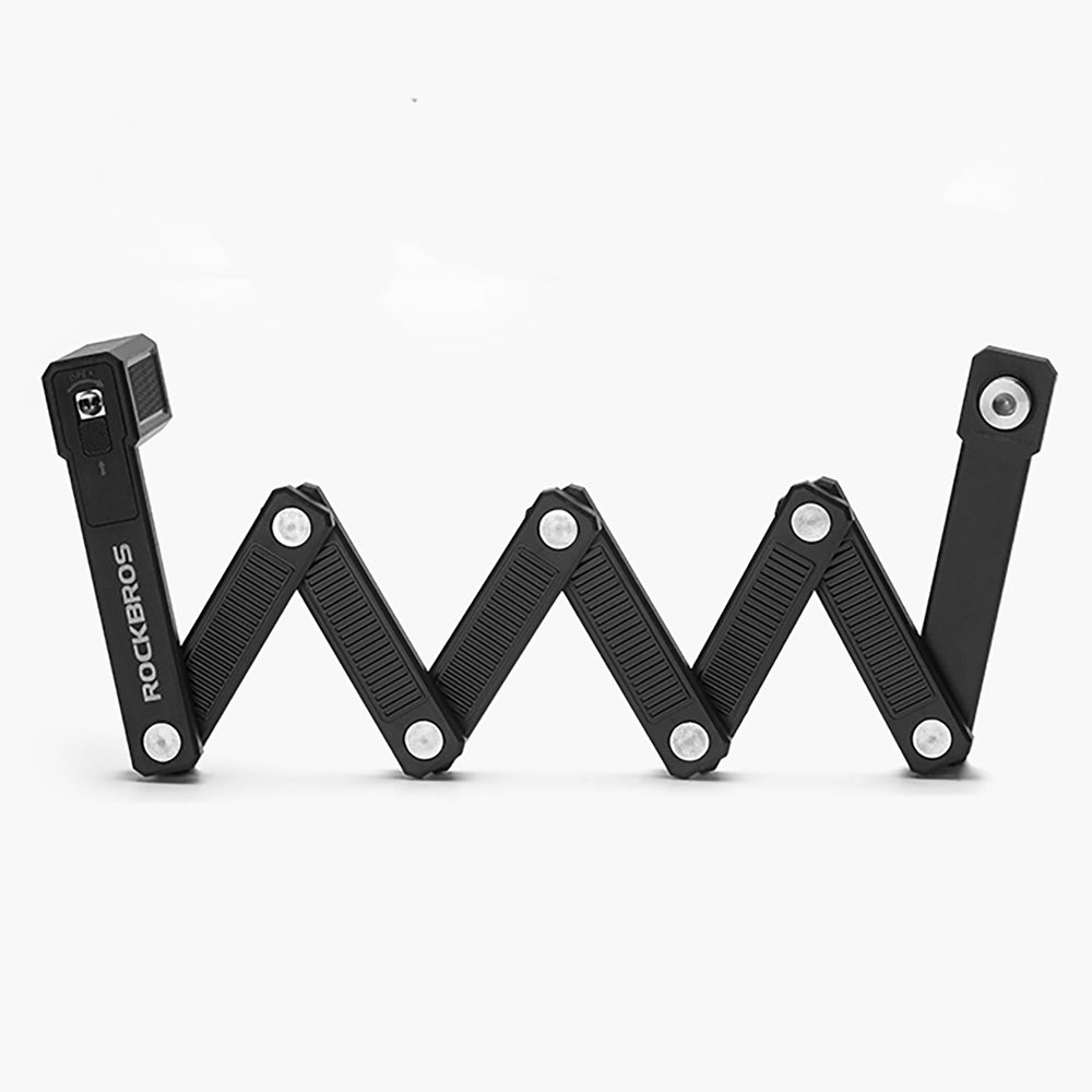 Rockbros LKXR2010 Folding Bike Lock with Key - Black_7