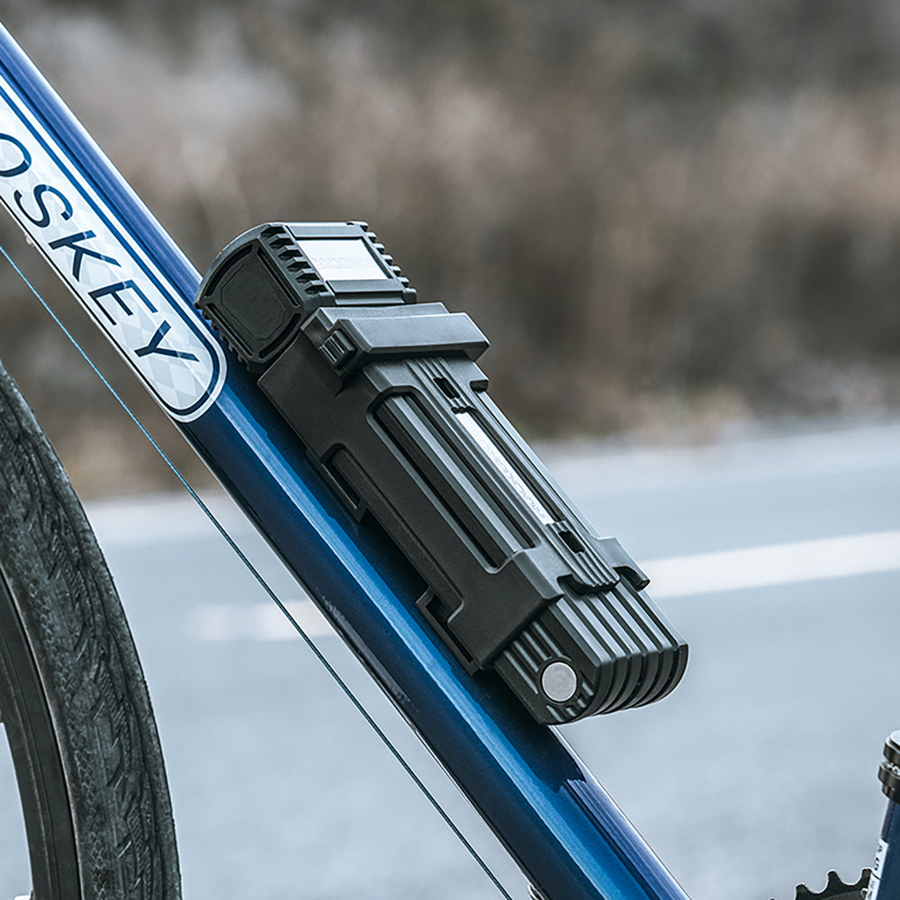 Rockbros LKXR2006 Folding Bike Lock with Key - Black_2
