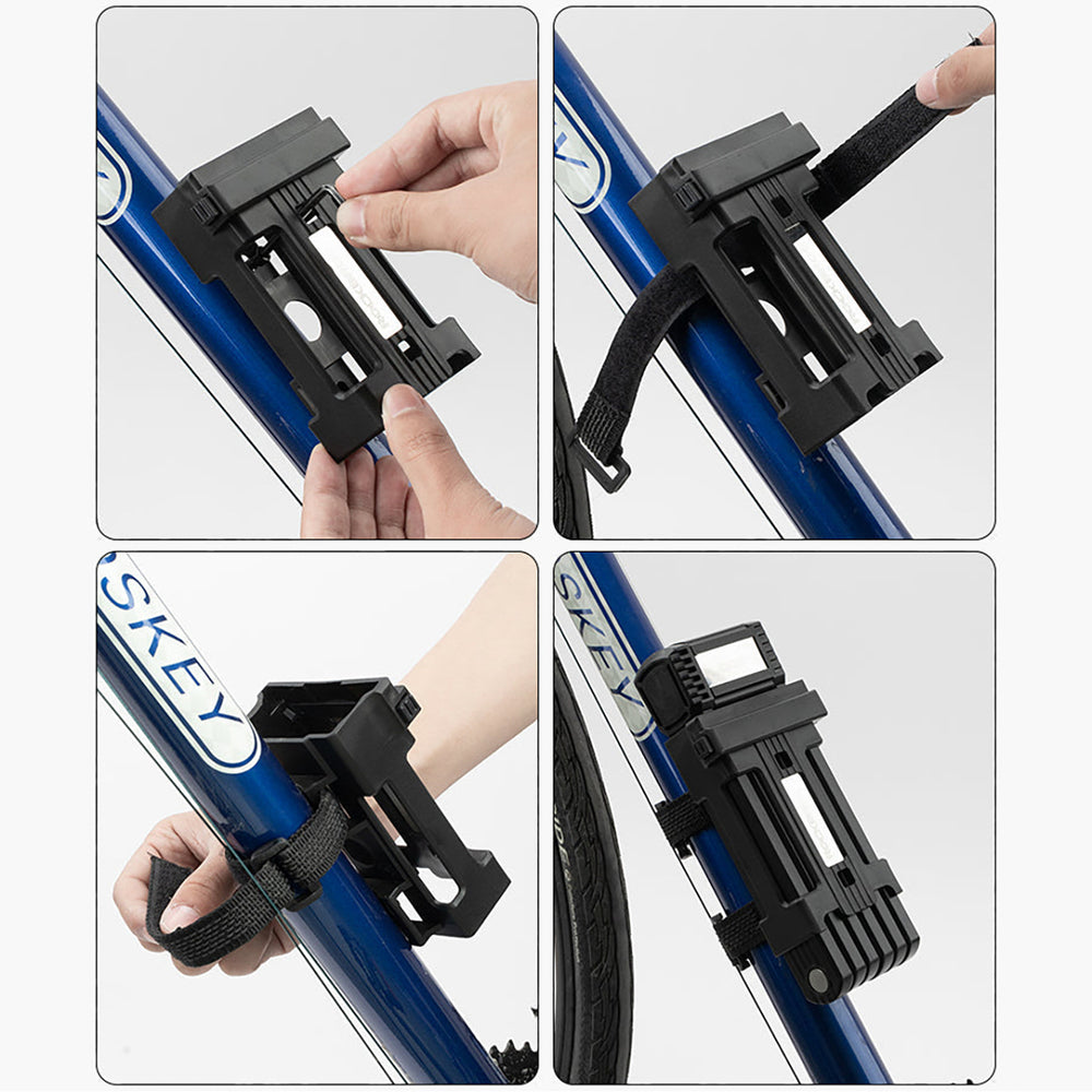 Rockbros LKXR2006 Folding Bike Lock with Key - Black_3